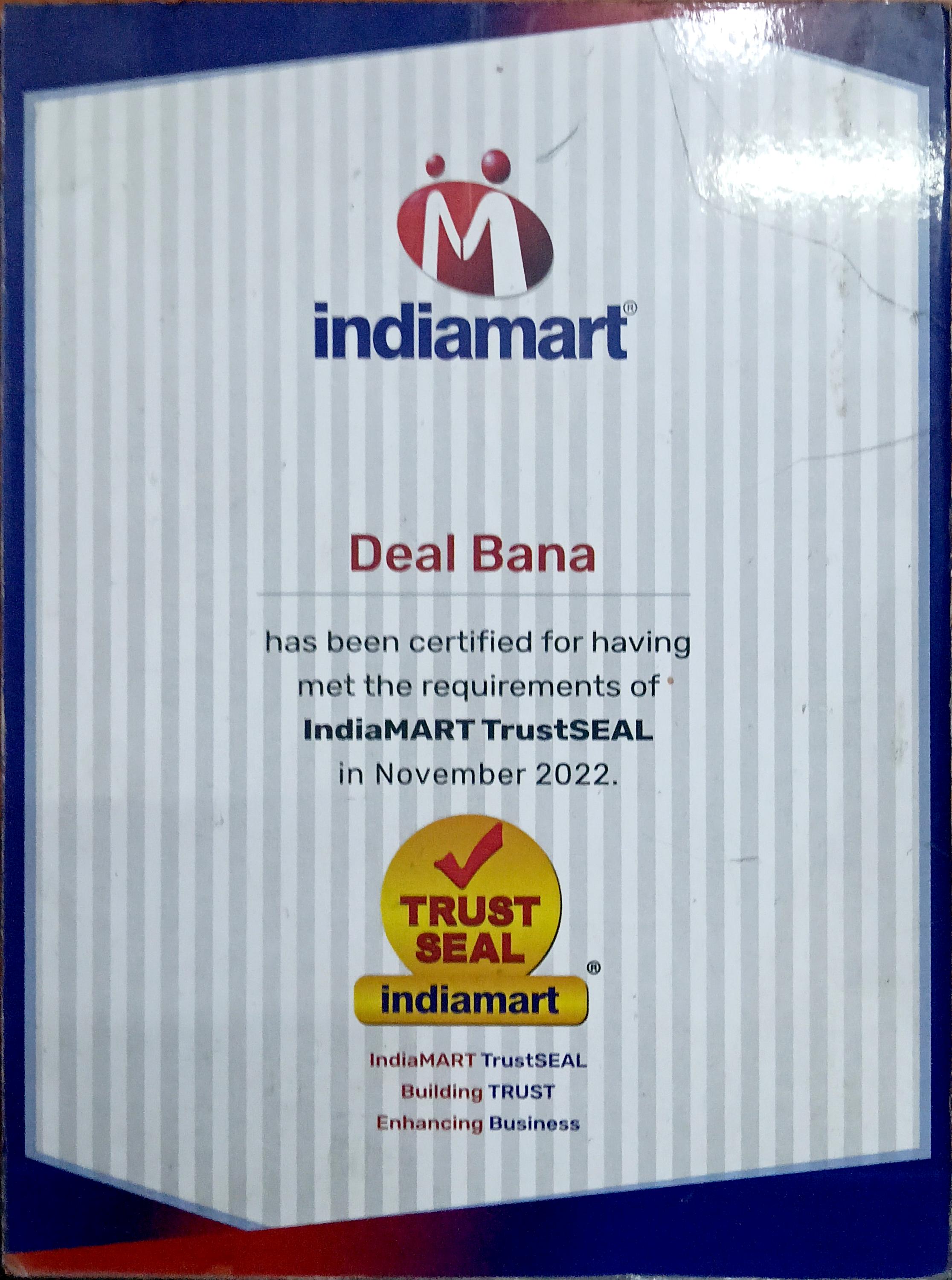 IndiaMART Trust Seal